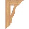 Ekena Millwork Funston Traditional Smooth Bracket w/ Offset Brace, Western Red Cedar, 7 1/2"W x 20"D x 32"H BKT0806X20X32FST01SWR - alternate 4